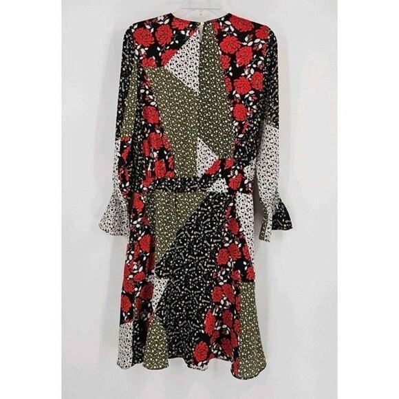 Libby Edelman Floral Patchwork Lined Flowy Dress … - image 2