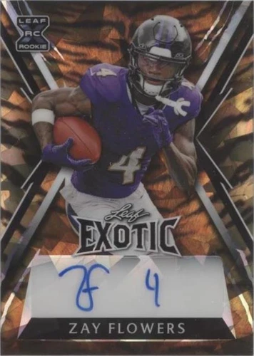 2023 Leaf Exotic Young Stars Edition Zay Flowers #BA-ZF2