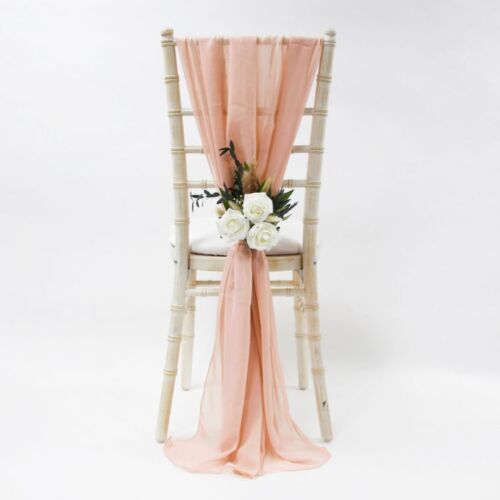 COPRI SEDIA DECORAZIONE MATRIMONIO DRAPPEGGIO CHIFFON TENDE VERTICALI VARI COLORI - Foto 26 di 66