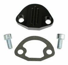 EMPI 18-1091 BLACK FUEL PUMP BLOCK OFF PLATE W/ HARDWARE VW BUG BUS GHIA BUGGY