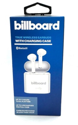 BILLBOARD Bluetooth True Wireless Earbuds w/Microphone Charging Case Deal
