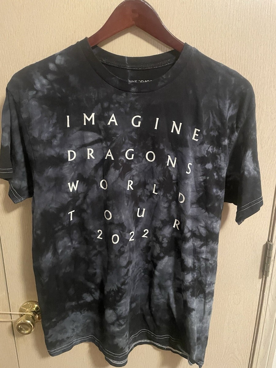 Imagine Dragons 2022 World Tour T-Shirt Large Black Tie-Dye