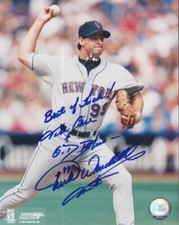 TURK WENDELL METS BEST OF LUCK SIGNED AUTOGRAPHED 8X10 PHOTO W/ COA
