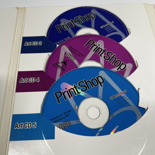 Broderbund Print Shop Deluxe V10 CD Holder Install Program CDs User Manual - Picture 8 of 9