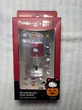 hello kitty halloween 50 decals and clear polish.