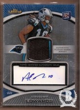 2010 Finest Rookie Patch Auto Refractors #66 Armanti Edwards /99 Jersey/Auto