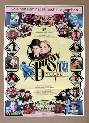 BUGSY MALONE * Jodie Foster A1-FILMPOSTER Motiv B Kinoplakat German 1-Sheet ´76 