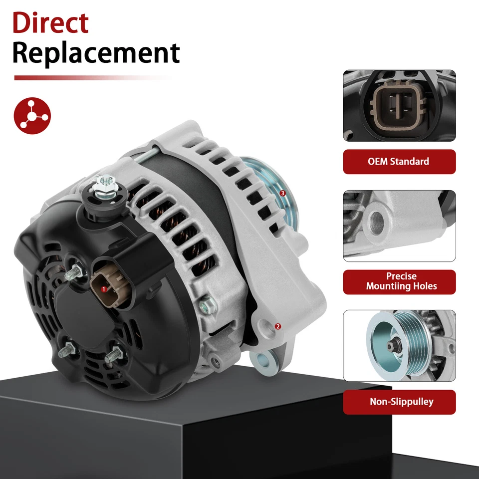 Alternator For 2003-2006 Toyota Tundra 2005-2007 Toyota Land Cruiser 4.7L 13994 - Image 2 of 4