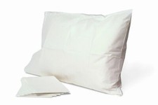 Case 100 Units of Medical Quality Disposable White Pillow Cases 21" x 30"