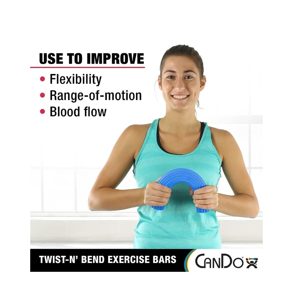Barra de ejercicios de mano CanDo Twist-n-Bend Foto 2 de 4