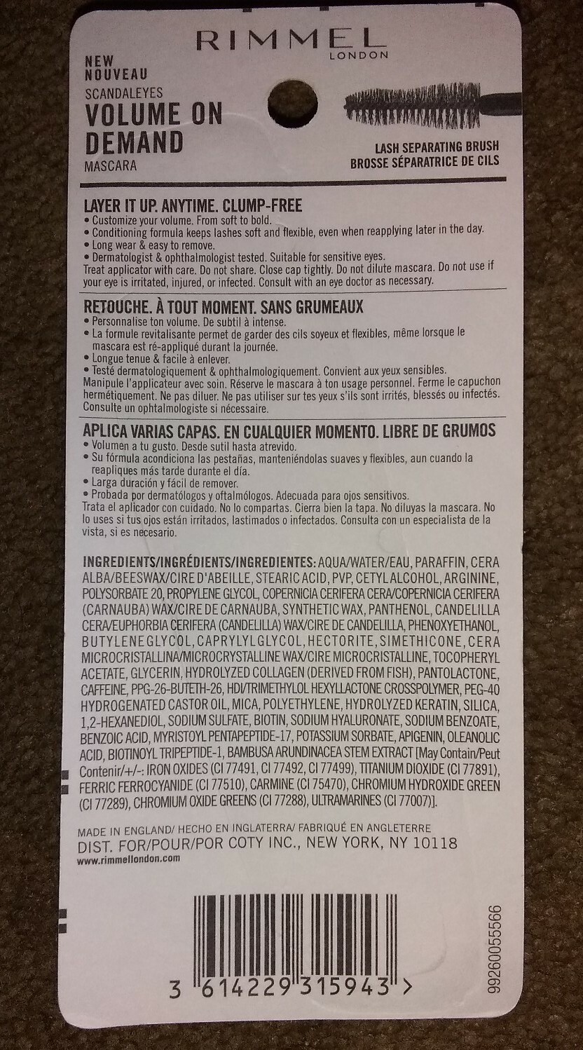 1 Rimmel London Scandal Eyes Volume On Demand Mascara 2 Lip Glosses For Sale Online Ebay