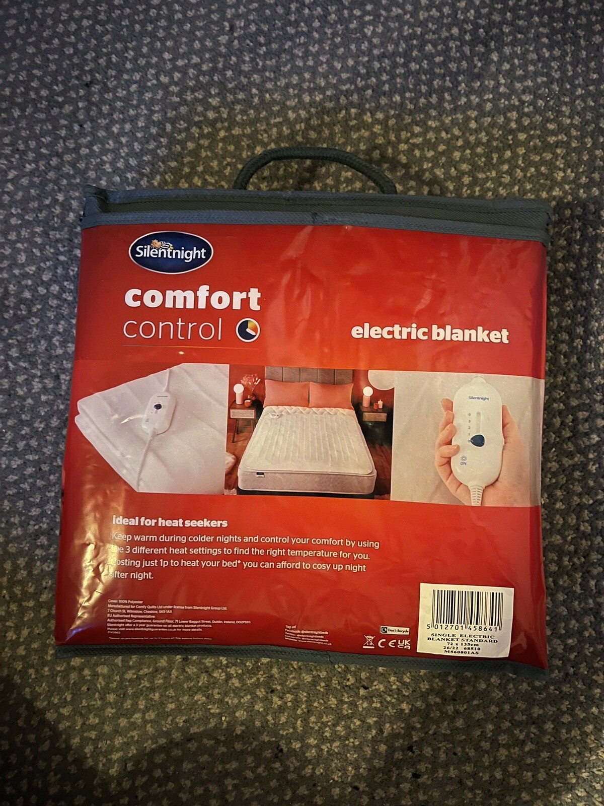 Silentnight Electric Blanket Heated Under Blanket Fast Heat Up Comfort