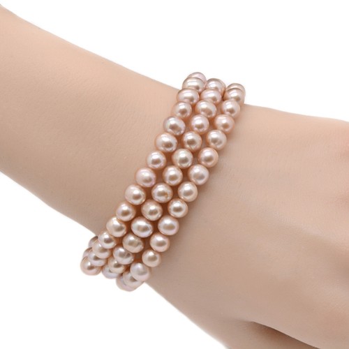 6mm Fashion round gemstone beads stretchable bracelet 6.5" - Picture 185 of 222