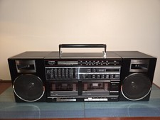 Vtg Fisher PH 463 Black Boombox,FM/AM Stereo/Mono System,Dolby,Japan,1985,V.G.C 