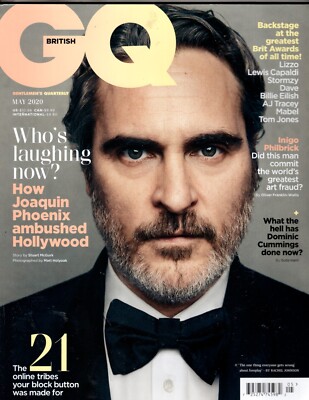 GQ Magazine UK MAY 2020 JOAQUIN PHOENIX  BRIT AWARDS Billie Eilish  Lizzo Mabel