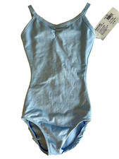 Eurotard 10527 Light Blue Cami Dance Leotard Adult XS New With Tags