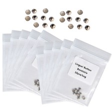 10pcs/kit Dental Orthodontic Lingual Buttons Bondable Round AZDENT