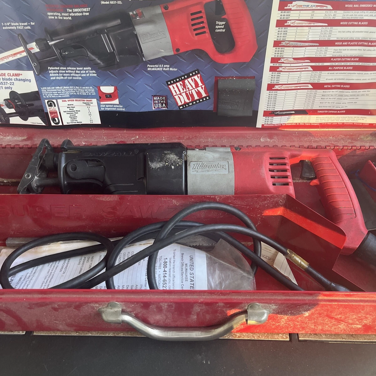 Milwaukee super sawzall 6527 sale