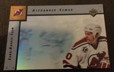 1992-93 Upper Deck Hockey card Euro Rookie Team Hologram Alexander Semak ERT5 