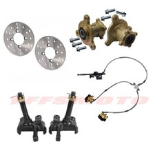 3 Stud Wheel Hub Front Spindle Disc Rotor Brake Caliper Assembly Go Kart ATV