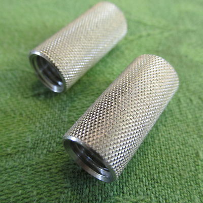 Verbindungsmutter M 10x25 Aluminum Alu neu 2 Stück Distanzmutter rund