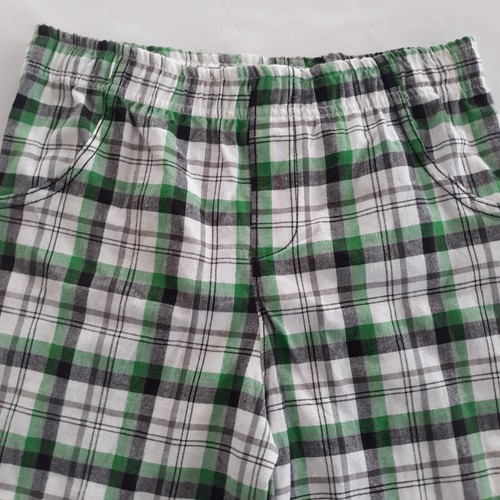 Boys Shorts Teenage Mutant Ninja Turtles Size 7 Green Black Plaid Outdoors - Picture 3 of 4