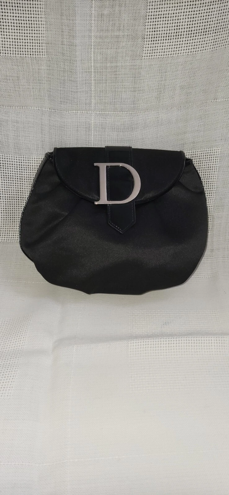 Pochette à cosmétiques DIOR parfum noir vintage logo D