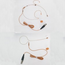 Tan Wireless Headset Microphone For Shure Mini TA4F Brown Color 4Pin