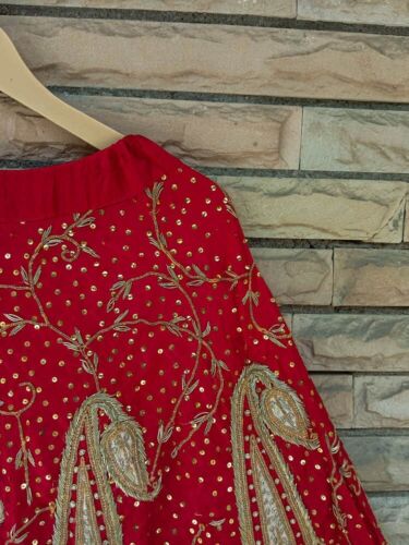 Indian Skirt Lehenga Woman Wedding Dress Vintage Embroidered skirt VSS1005 - Picture 3 of 7