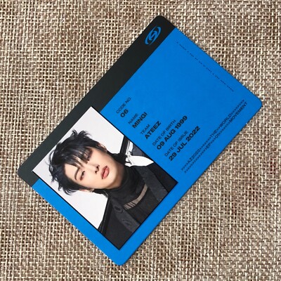 ATEEZ MINGI [THE WORLD EP.1 : MOVEMENT] Official ID Card Photocard