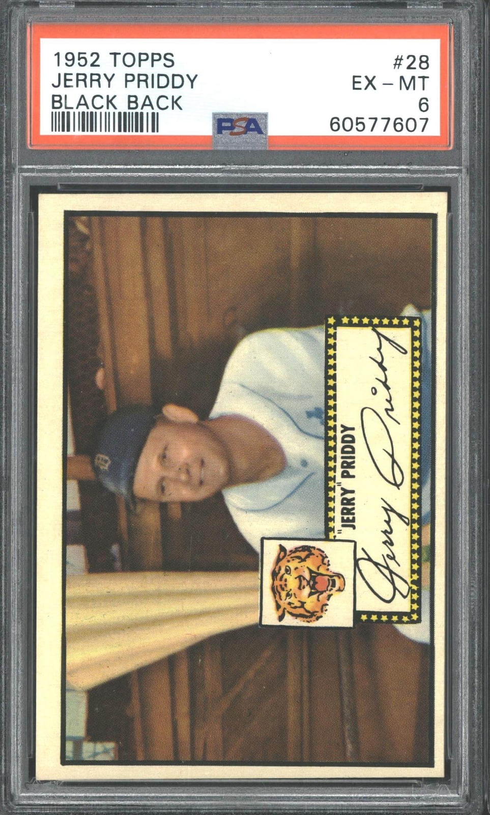 1952 Topps #28 Jerry Priddy - PSA 6