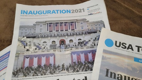 2021 Inaguration Joe Biden USA TODAY & Kansas City Newspapers Kamala Harris - Picture 5 of 15