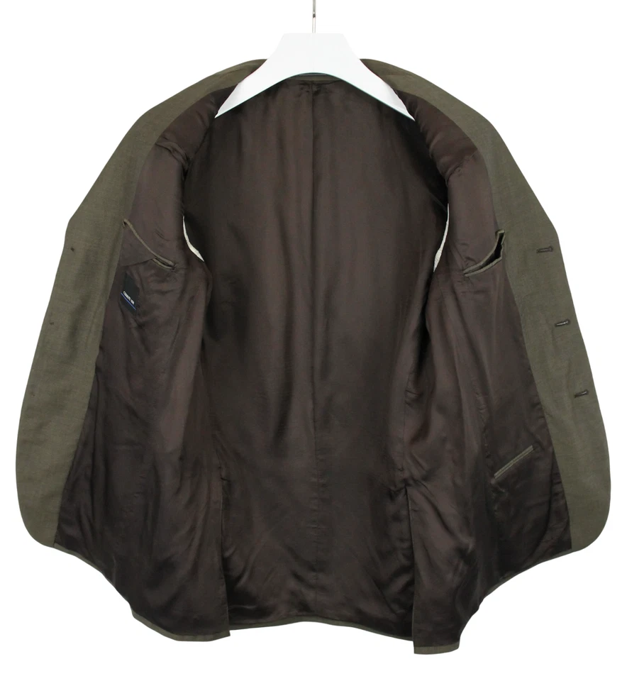 CERRUTI 1881 Blazer Men's (EU) 52 Pure Wool Formal Melange Lined - Image 4 of 4