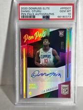 Daniel Oturu 2020-21 Donruss Elite Pen Pals Signed Auto /99 Rookie RC PSA 10 POP