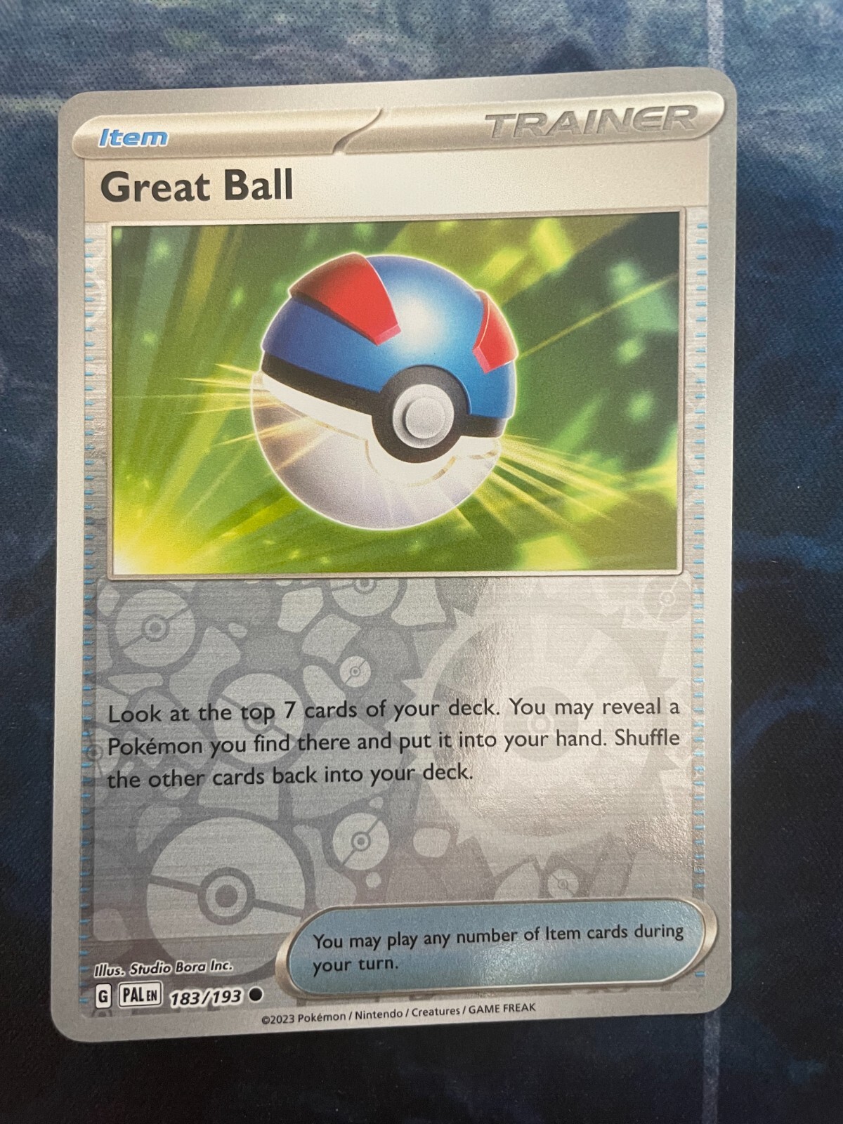 Great Ball Reverse Holo NM PAL 183/193 Paldea Evolved Pokemon Card