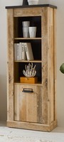 Midischrank Schrank In Used Wood Hell Und Anthrazit Regalschrank 51 X 146 Stove