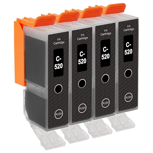 4 Black (PGI) Ink Cartridges for Canon PIXMA iP3600 MP540 MP620 MP980 MX870