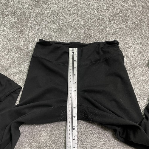 90 Degrees By Reflex Compression leggings Girls Large Black Active Yoga 22x27.5 - Picture 8 of 11