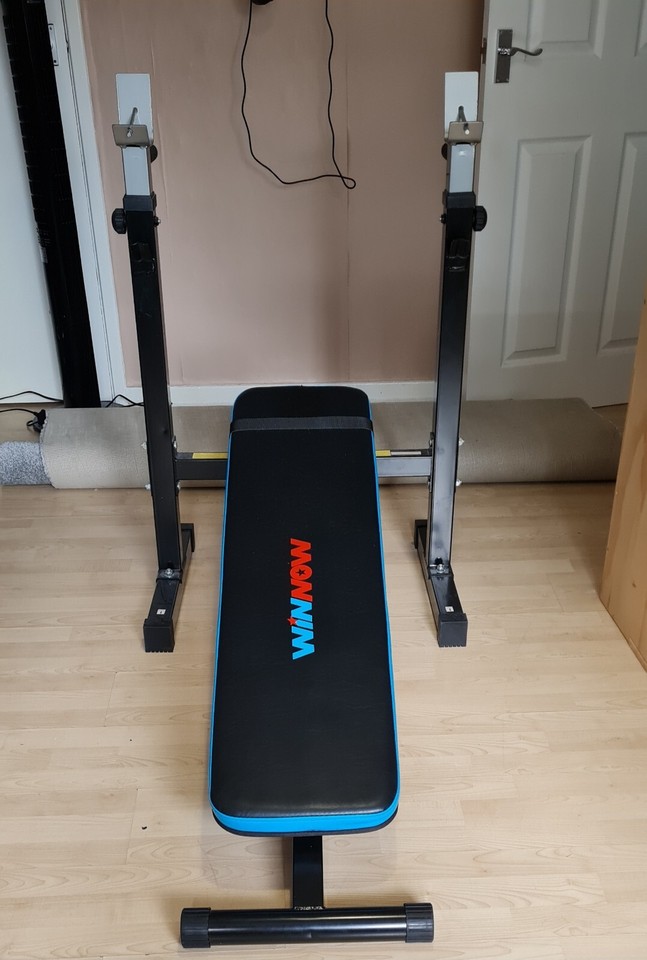 WINNOW Adjustable Weight Bench with Dip Station Folding Heavy Duty