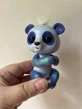 Fingerling Purple Glitter Panda White Hair, WowWee USED 2017 Tested Working