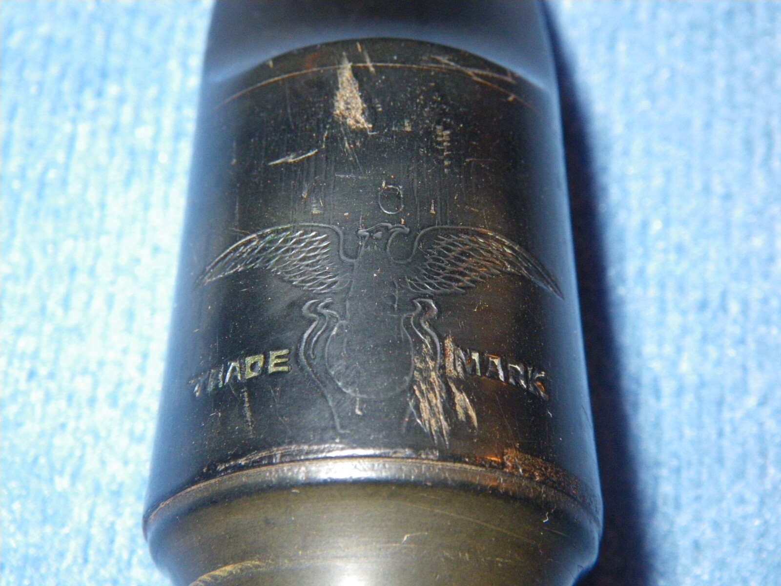 RARE KEY of C SOPRANO SAXOPHONE MOUTHPIECE VINTAGE 1920'S CONN EAGLE