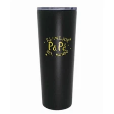 Ezprogear 26 oz Greatest Papa El Mejor Papa Del Mundo Stainless Steel Tumbler