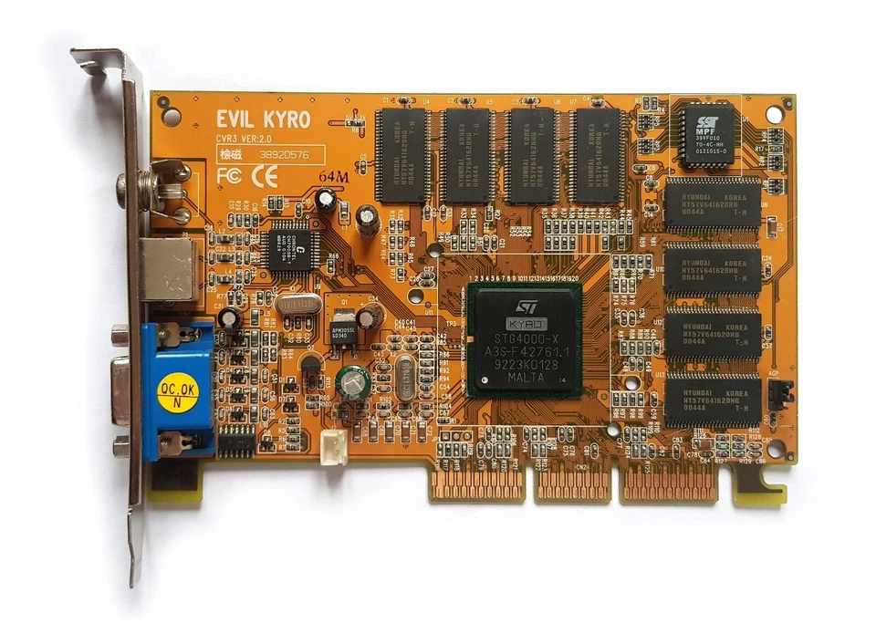 ST PowerVR KYRO STG-4000 EVIL KYRO CVR3 AGP 64MB Retrogaming VGA card PowerColor - Image 4 of 4