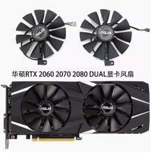 A pair of New ASUS DUAL RTX2060 2070 2080 graphics card cooling fan FDC10U12S9-C