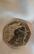 Paddington Bear St Paul's Cathedral 50 pence Coin Rare in perfect condition