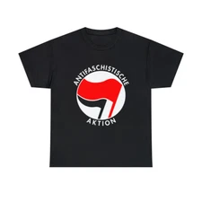 Retro Germany Antifaschistische Aktion Anti-Fascist Graphic Tee Shirt
