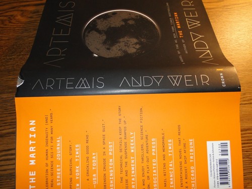 ANDY WEIR - ARTEMIS, 1st EDITION HARDCOVER, 2017 - Picture 4 of 7