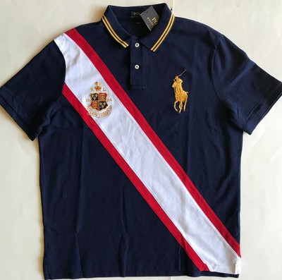 ralph lauren diagonal stripe polo