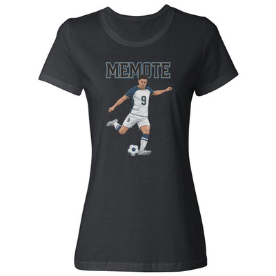 Memote Inspired Graphic Mexican Soccer Unam Tribute Ladies' Crewneck T-Shirt