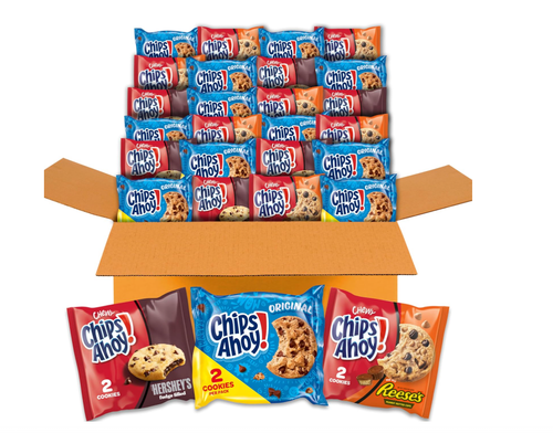 CHIPS AHOY! Cookies Variety Pack, Original Chocolate Chip, Chewy Chocolate Chip - Picture 1 of 6